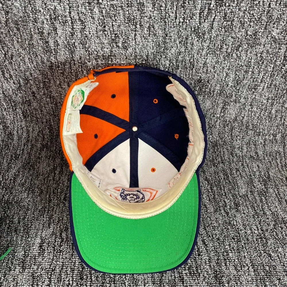 VTG 90s Chicago Bears American Needle CCM Split Color Snapback Hat Green Brim